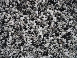 Materialbeispiel Naturstein grau-schwarz-weiß